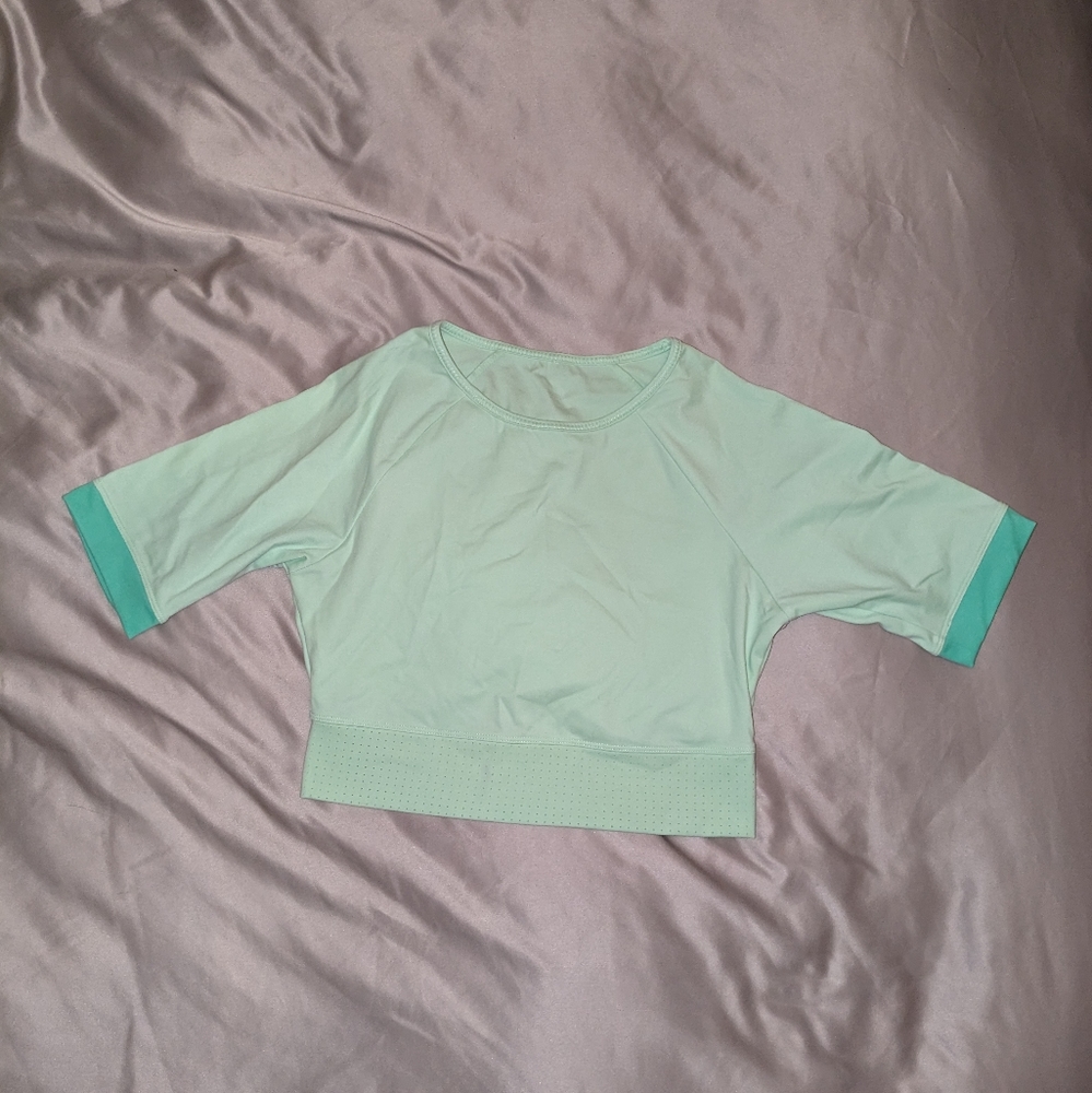 Fabletics Green Crop Top